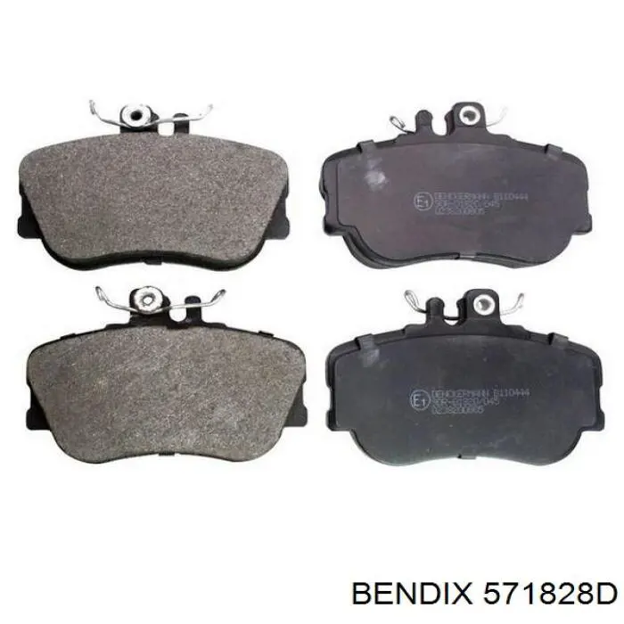 Klocki hamulcowe przednie tarczowe 571828D Jurid/Bendix