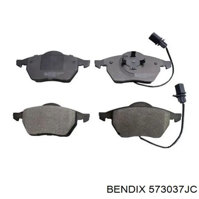 573037JC Jurid/Bendix Klocki hamulcowe przednie tarczowe