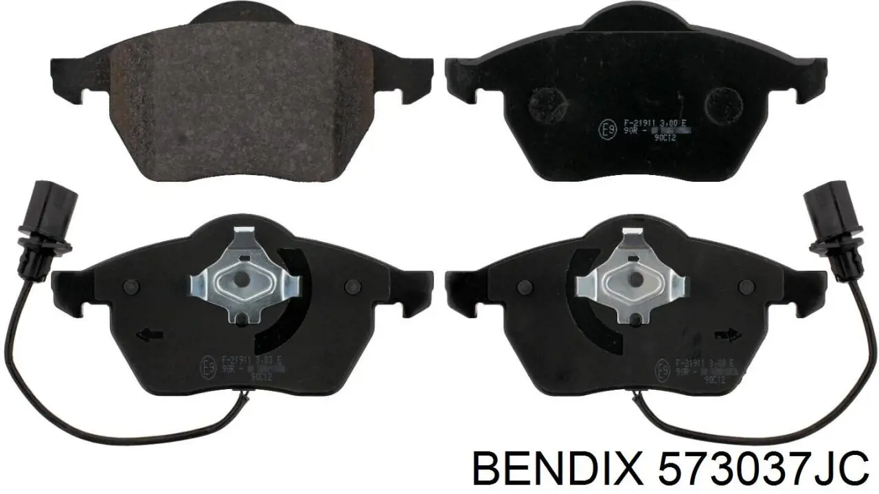 Klocki hamulcowe przednie tarczowe Jurid/Bendix 573037JC cena, od 30,16 USD