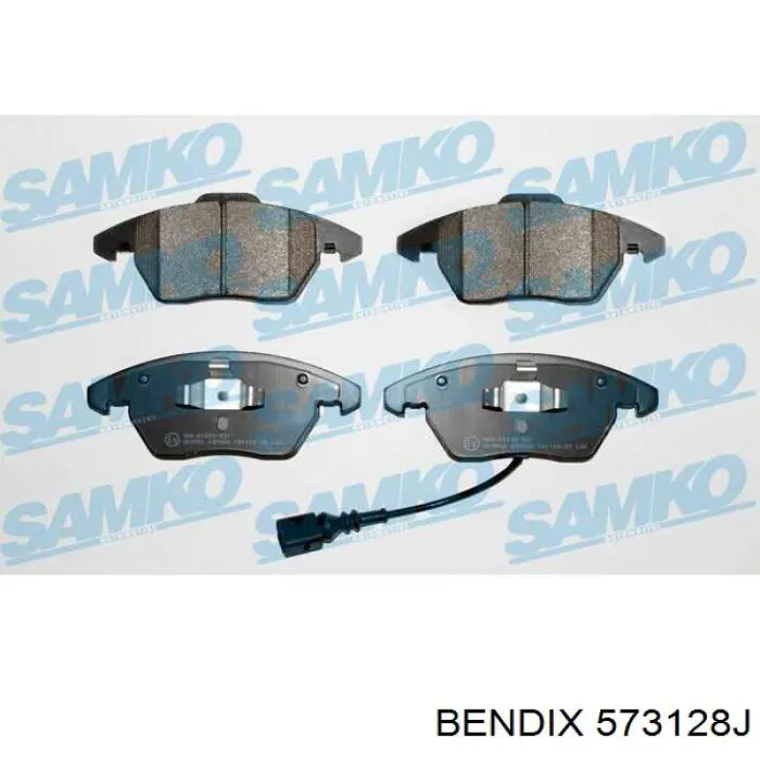 Do koszyka 573128J Jurid/Bendix Klocki hamulcowe przednie tarczowe