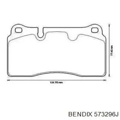 Klocki hamulcowe przednie tarczowe Jurid/Bendix 573296J cena, od 62,33 USD