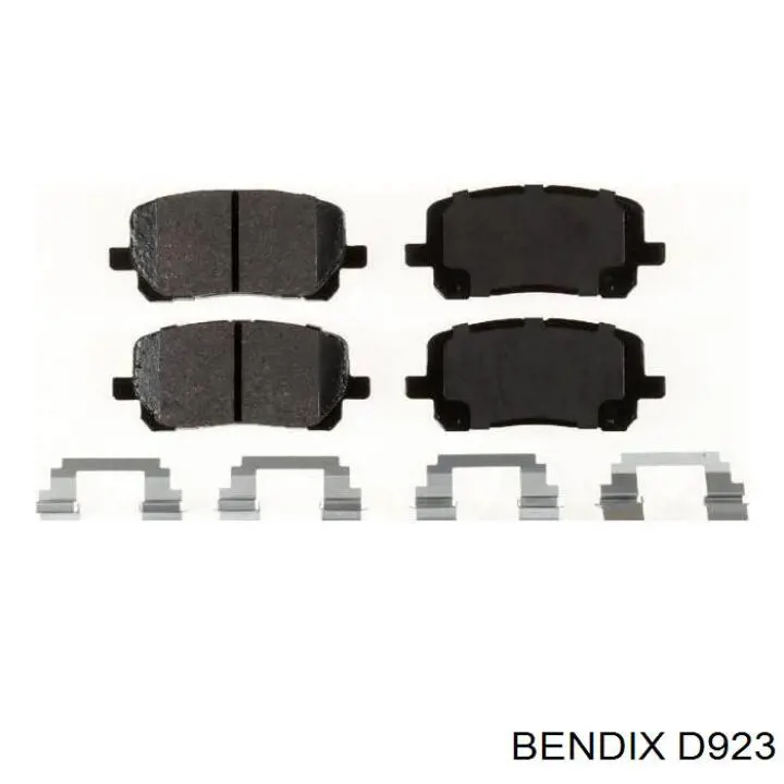 D923 Jurid/Bendix Klocki hamulcowe przednie tarczowe