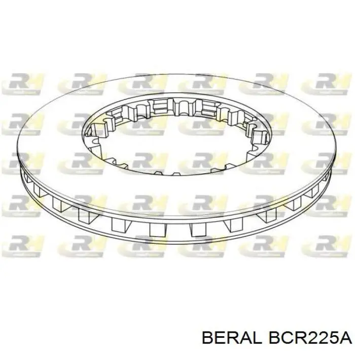 Tarcza hamulcowa przednia BCR225A Beral