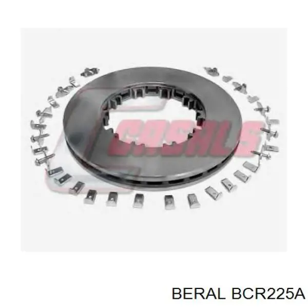 Tarcza hamulcowa przednia Beral BCR225A