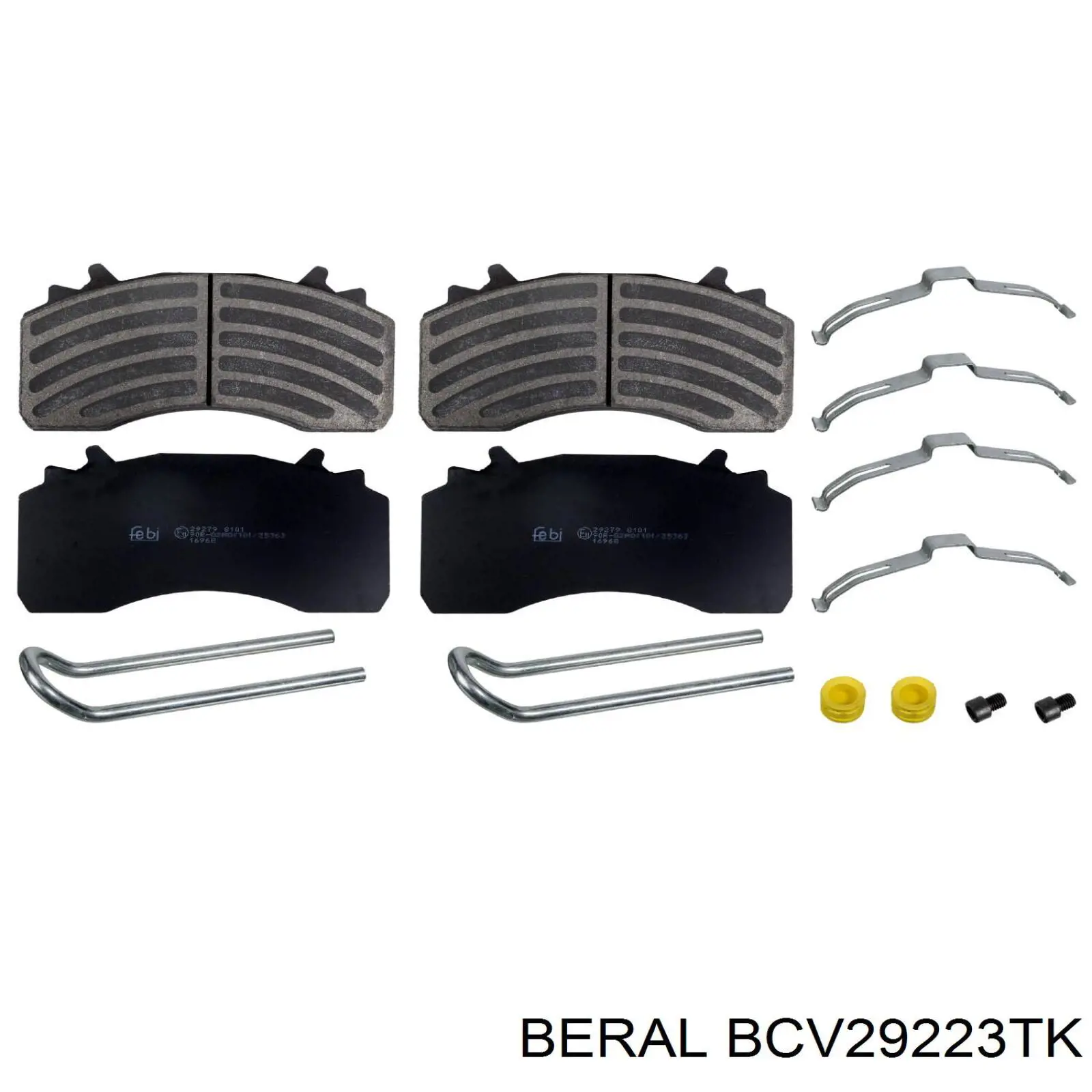 Klocki hamulcowe przednie tarczowe Beral BCV29223TK cena, od 144,03 USD