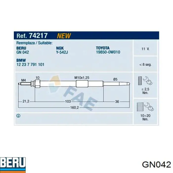  Beru GN042