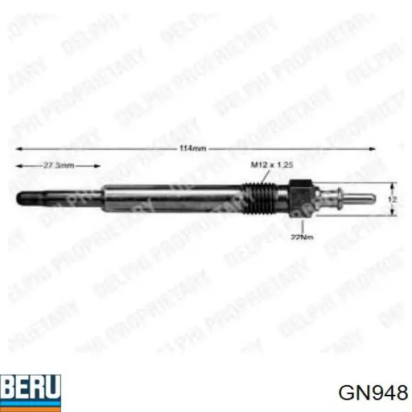 Świeca żarowa GN948 Beru