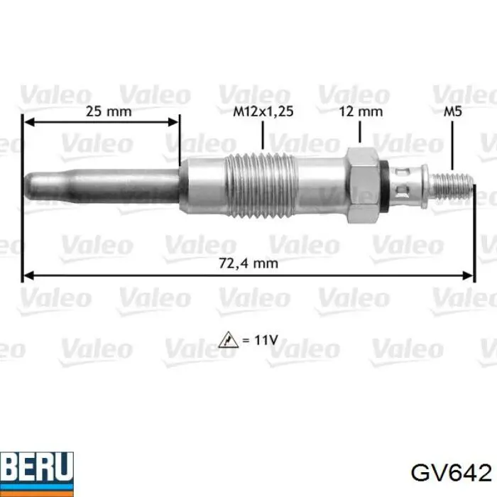Świeca żarowa 2666A002 Perkins