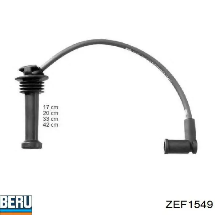 Zestaw przewodów wysokiego napięcia Beru ZEF1549 cena, od 29,91 USD