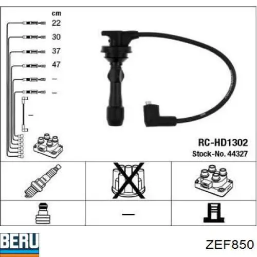 Zestaw przewodów wysokiego napięcia L30502OEM Korea (oem)