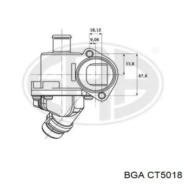 CT5018 BGA Obudowa termostatu