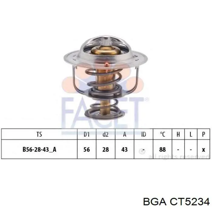 Do koszyka CT5234 BGA Termostat