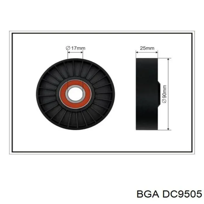 DC9505 BGA Napinacz paska napędowego