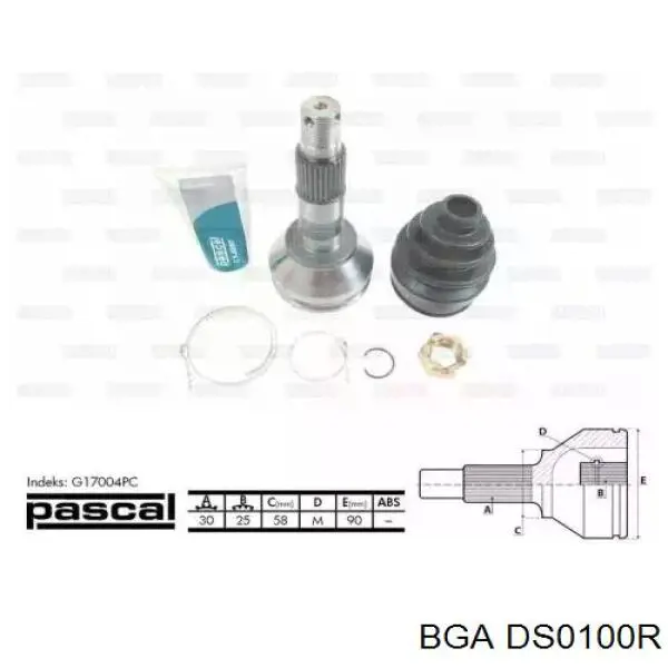 Półoś napędowa przednia prawa BGA DS0100R cena, od 144,83 USD