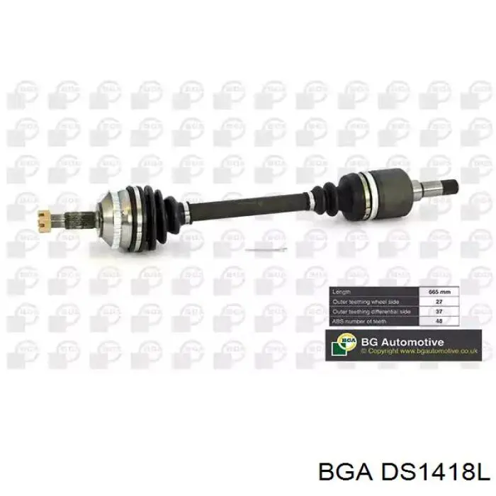 DS1418L BGA Półoś napędowa przednia lewa
