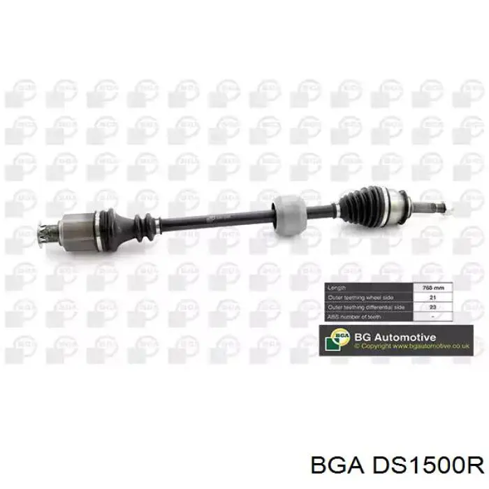 DS1500R BGA Półoś napędowa przednia prawa