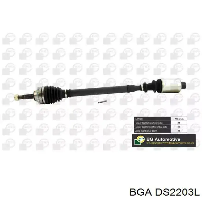 Półoś napędowa przednia lewa 46307998 Fiat/Alfa/Lancia