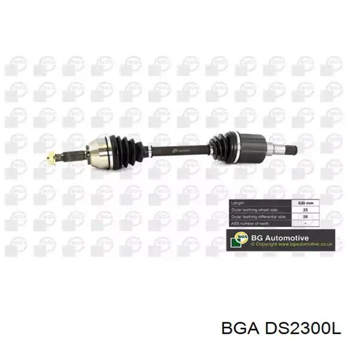 DS2300L BGA Półoś napędowa przednia lewa