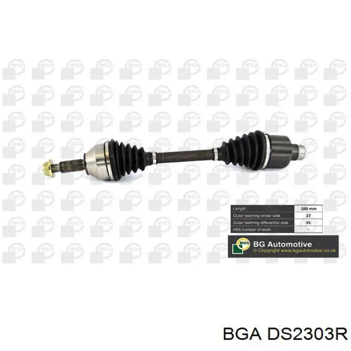 DS2303R BGA Półoś napędowa przednia prawa