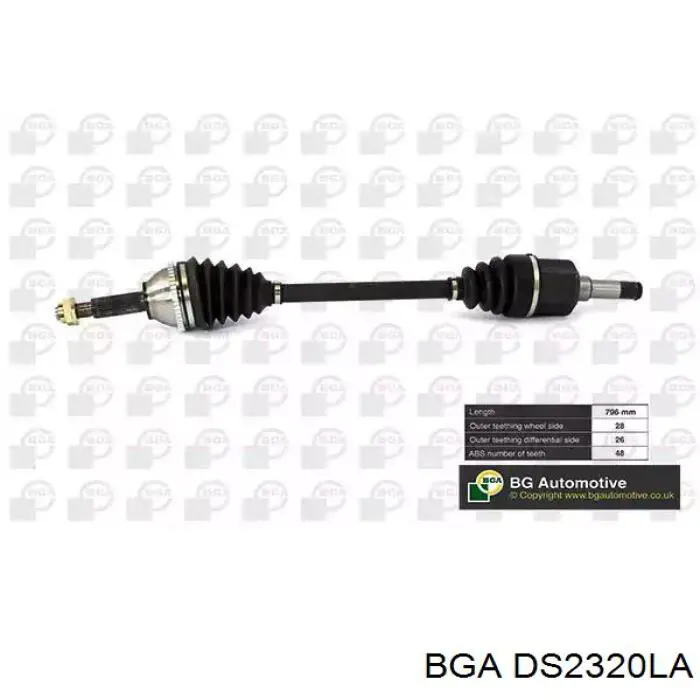 Półoś napędowa przednia lewa Ford 4602016 cena, od 115,77 USD