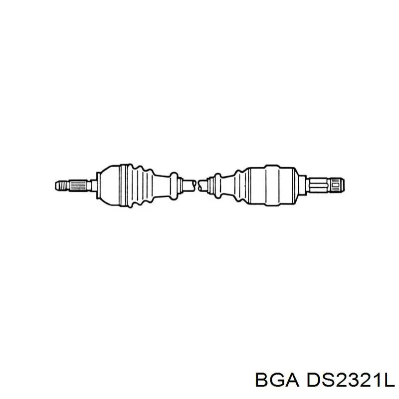 DS2321L BGA Półoś napędowa przednia lewa