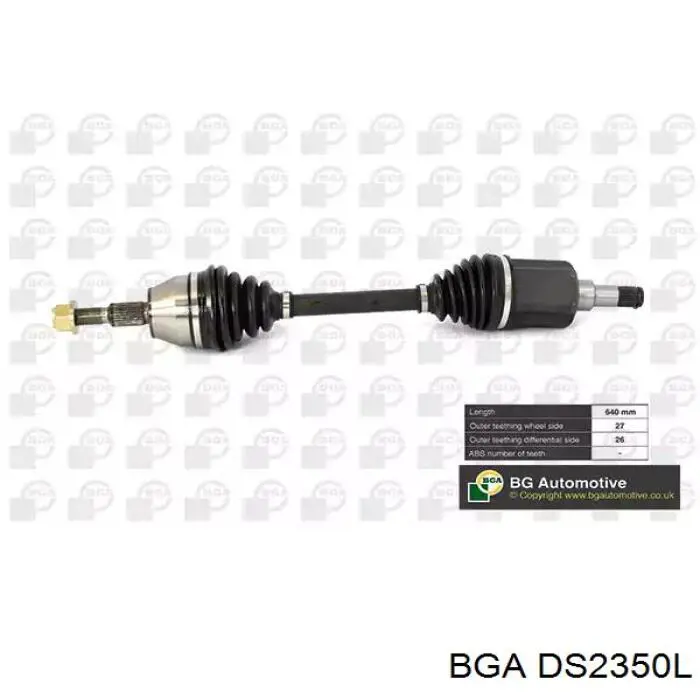 DS2350L BGA Półoś napędowa przednia lewa