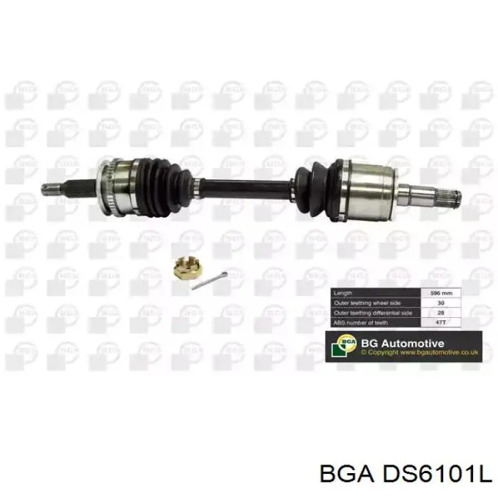 DS6101L BGA Półoś napędowa przednia lewa