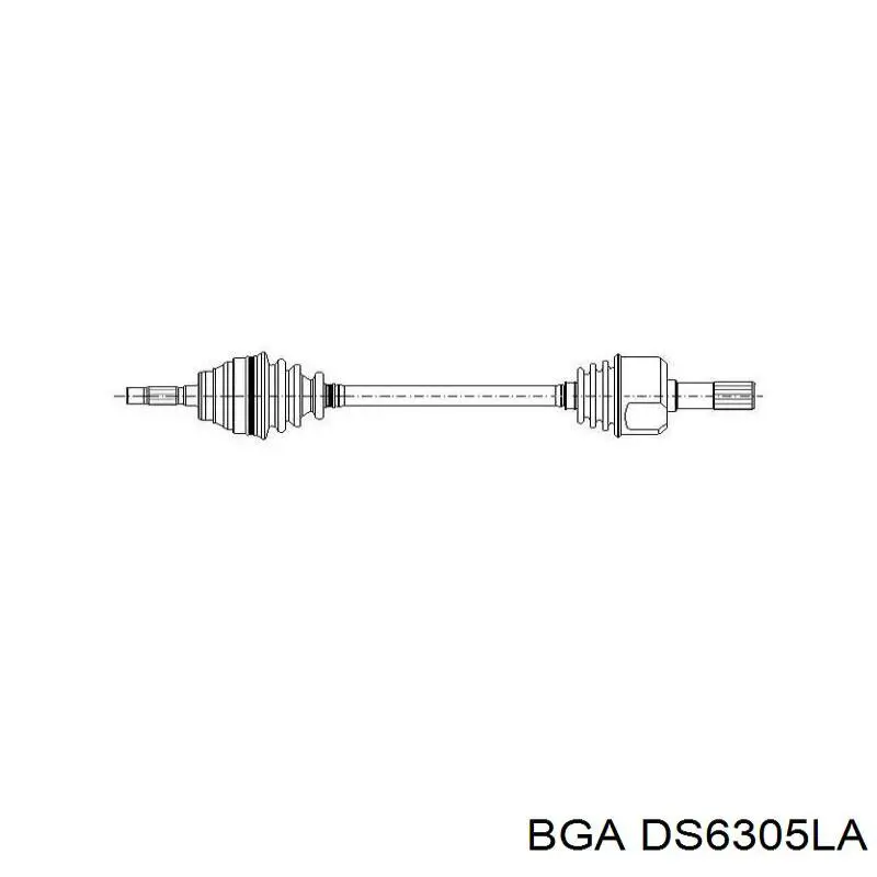 Do koszyka DS6305LA BGA Półoś napędowa przednia lewa