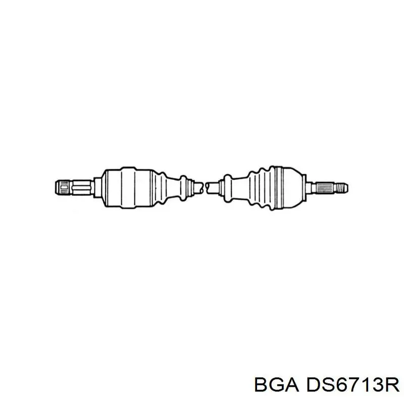 Do koszyka DS6713R BGA Półoś napędowa przednia lewa