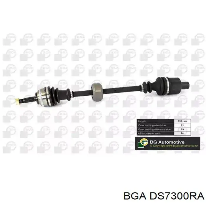 DS7300RA BGA Półoś napędowa przednia prawa