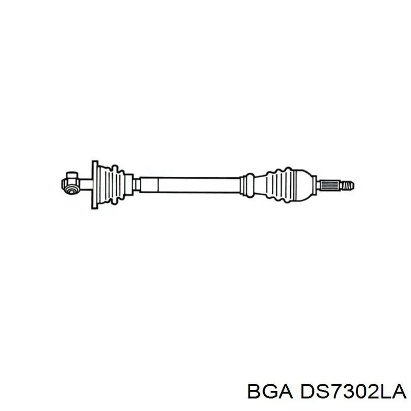 Półoś napędowa przednia lewa BGA DS7302LA cena, od 48,53 USD