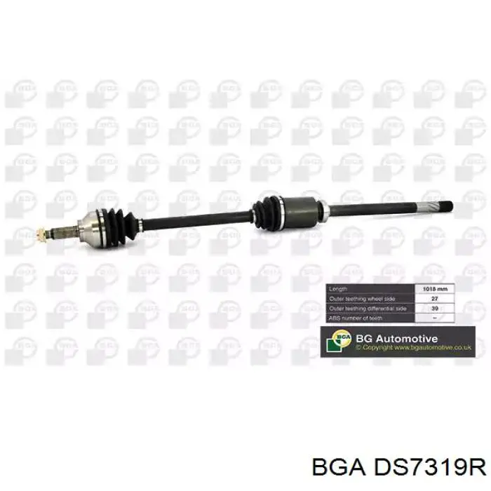 DS7319R BGA Półoś napędowa przednia prawa