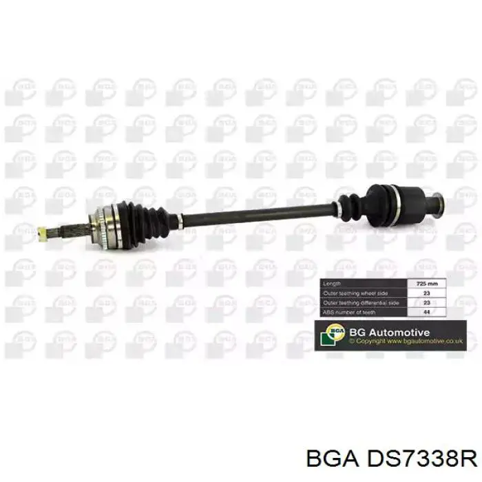 DS7338R BGA Półoś napędowa przednia prawa