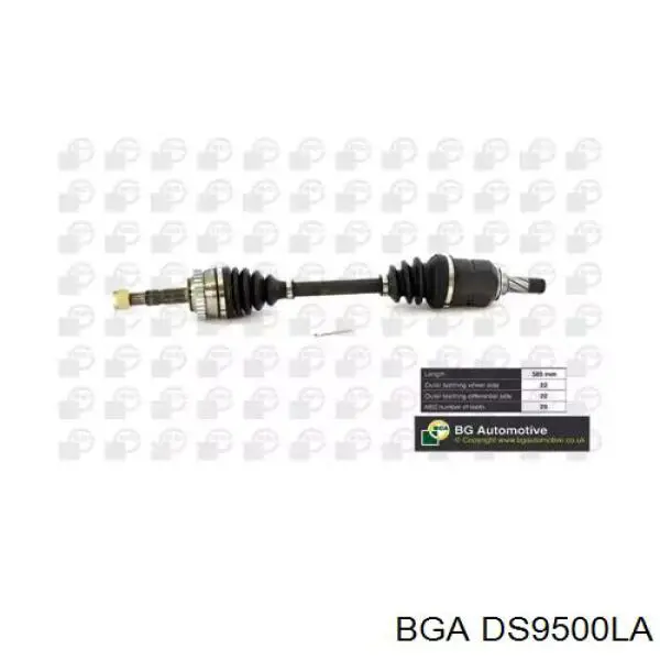 Do koszyka DS9500LA BGA Półoś napędowa przednia lewa