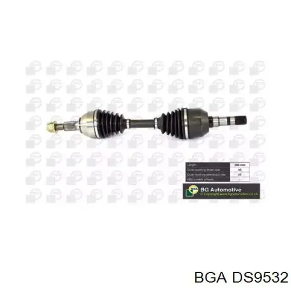 Półoś napędowa przednia BGA DS9532 cena, od 102,15 USD