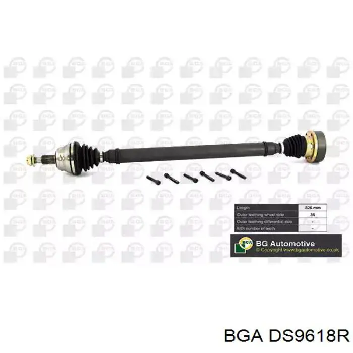 DS9618R BGA Półoś napędowa przednia prawa