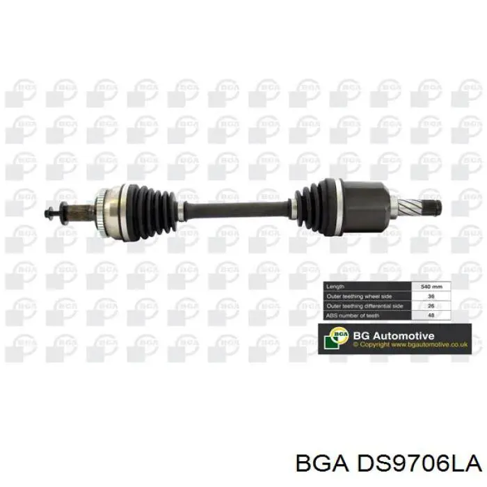 Półoś napędowa przednia lewa Volvo 36000522 cena, od 112,48 USD