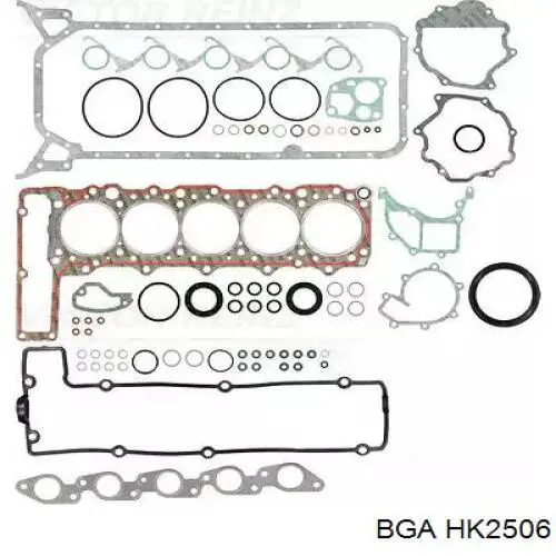 HK2506 BGA Zestaw uszczelek silnika górny