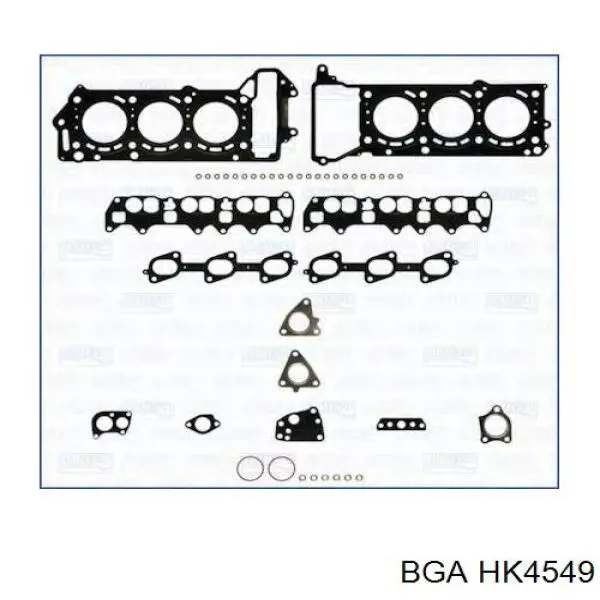 HK4549 BGA zestaw uszczelek silnika górny