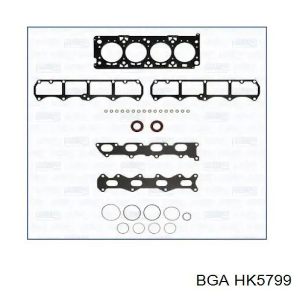 HK5799 BGA zestaw uszczelek silnika górny