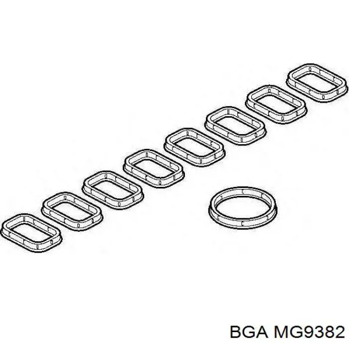 Do koszyka MG9382 BGA Uszczelka kolektora ssącego