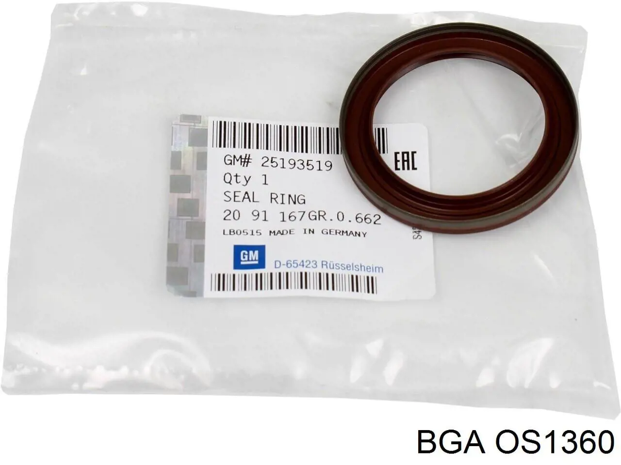 Do koszyka OS1360 BGA Uszczelniacz wału korbowego przedni
