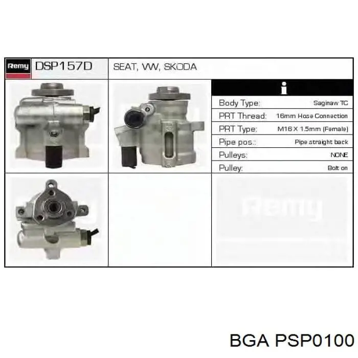 Do koszyka PSP0100 BGA Pompa wspomagania hydraulicznego kierownicy