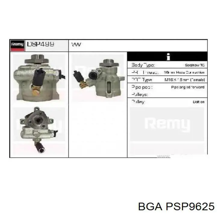 Do koszyka PSP9625 BGA Pompa wspomagania hydraulicznego kierownicy