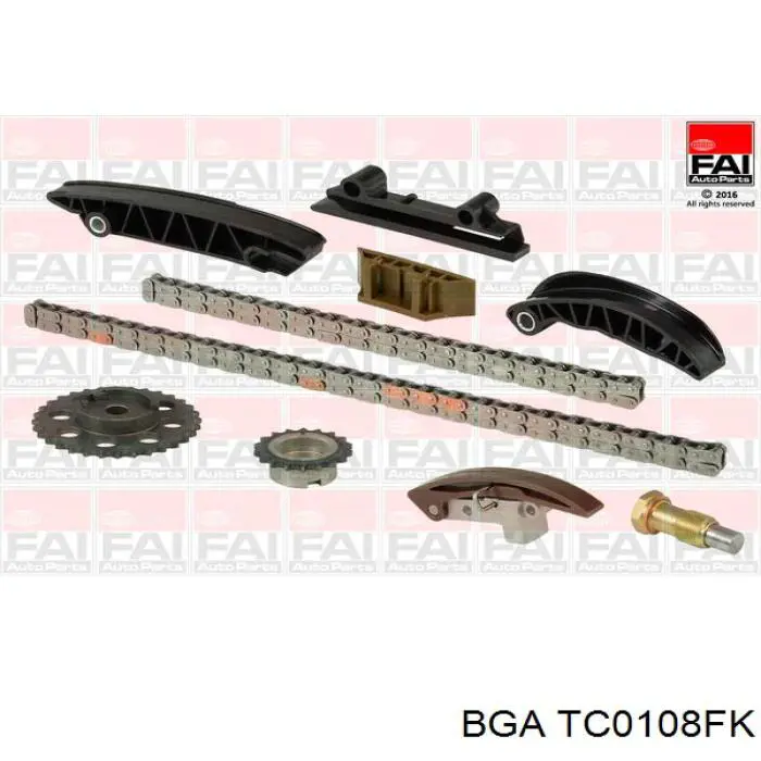 Do koszyka TC0184FK BGA Łańcuch rozrządu, zestaw