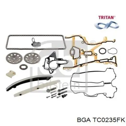Do koszyka TC0235FK BGA Łańcuch rozrządu, zestaw