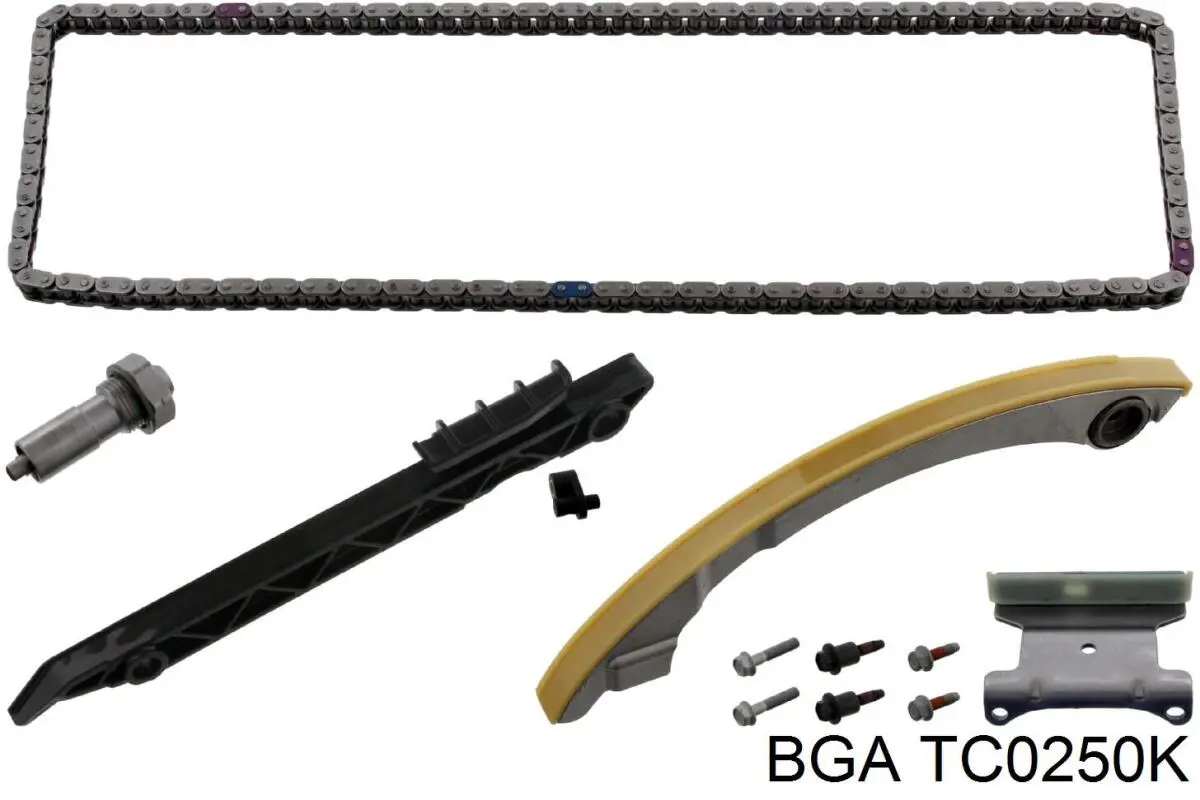 Do koszyka TC0250K BGA Łańcuch rozrządu, zestaw