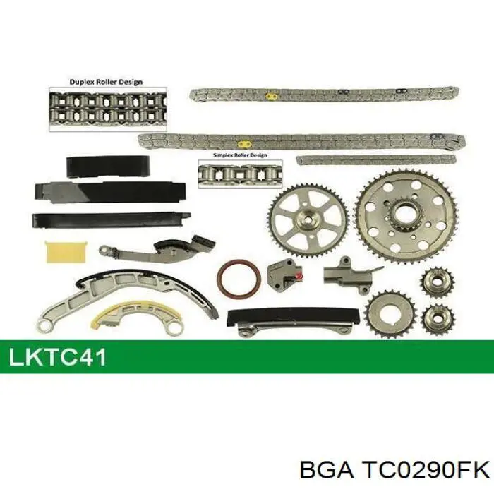Do koszyka TC0290FK BGA Łańcuch rozrządu, zestaw