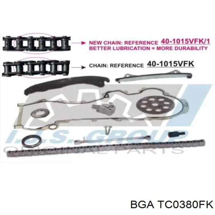 Do koszyka TC0380FK BGA Łańcuch rozrządu, zestaw