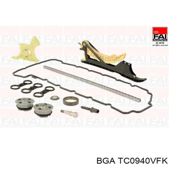 Łańcuch rozrządu, zestaw BGA TC0940VFK cena, od 135,51 USD